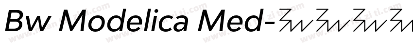Bw Modelica Med字体转换
